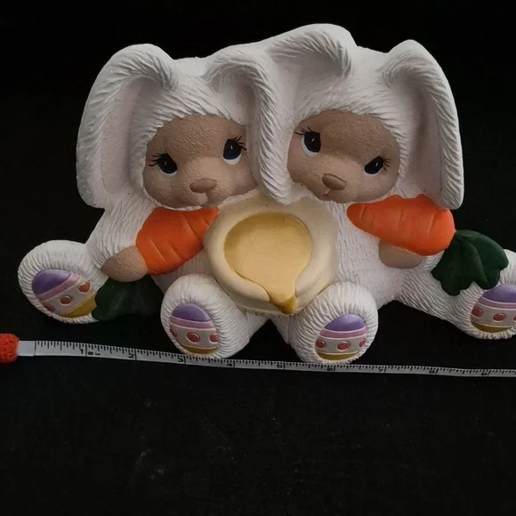 Vintage easter handpainted bears bunnies with honey decoration - Picture 7 of 7